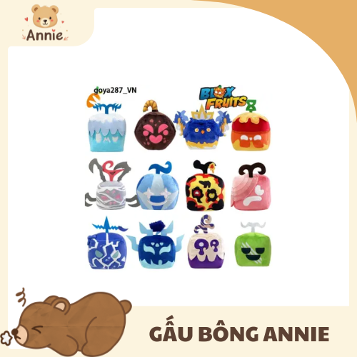 Gấu bông Blox Fruit – Trái ác quỷ đáng yêu "ăn là ghiền", nhìn là muốn ôm! 3 gau bong blox fruit
