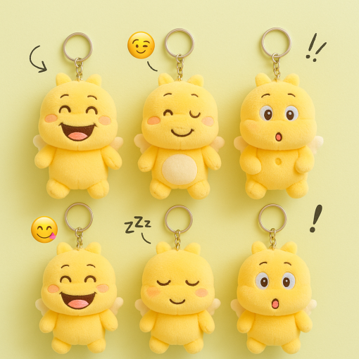Móc khoá gấu bông Qoobee Agapi (mini, 12 cm)- dễ thương – In hình cá nhân, quà tặng couple ý nghĩa